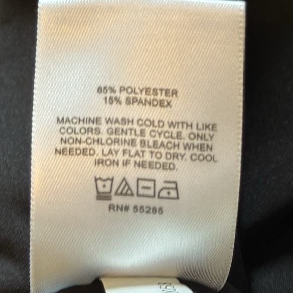 Black Express Body Contour criss-crossed back bodysuit size XL - Picture 6 of 6